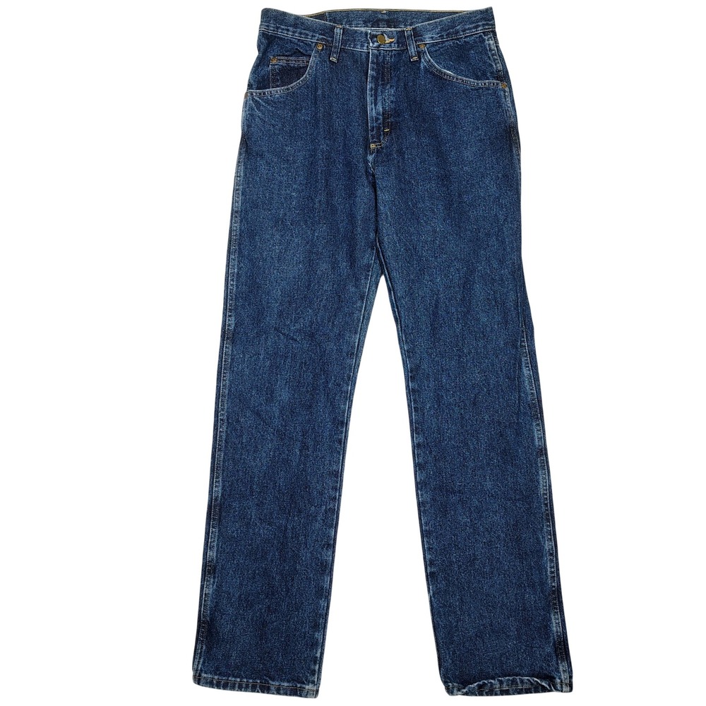 Wrangler Regular Fit Jeans Men 32x32 Blue Denim Straight Leg 100% Cotton 96501MR